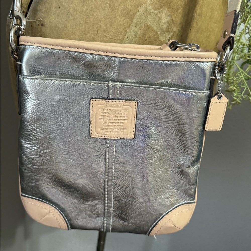 Coach silver crossbody
